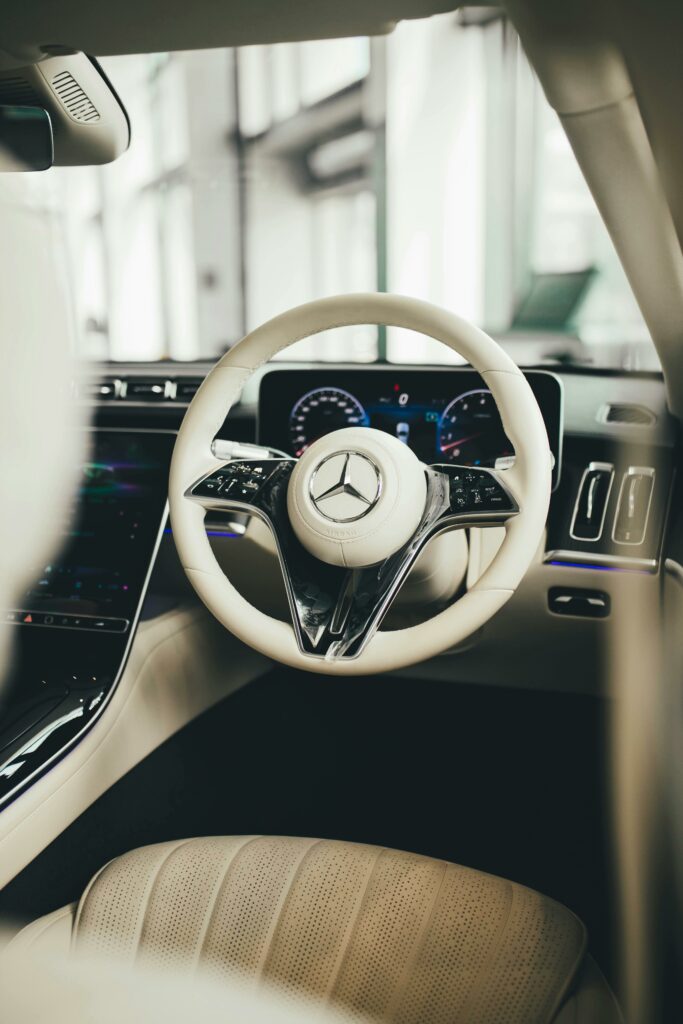 Drivers Seat In a Mercedes